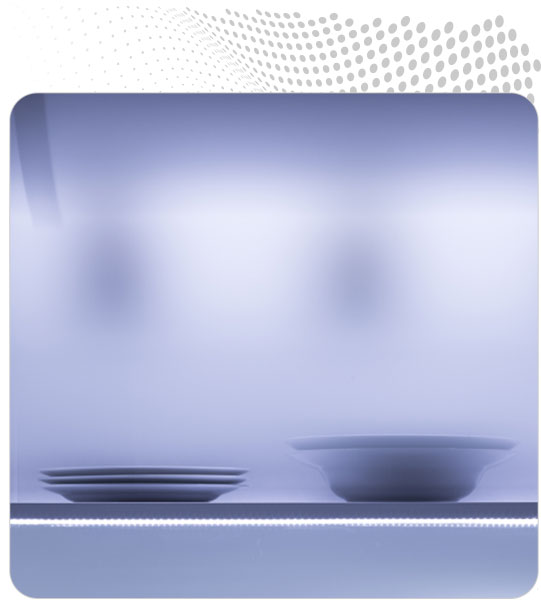 abstract representation of food  inspection and permitting software